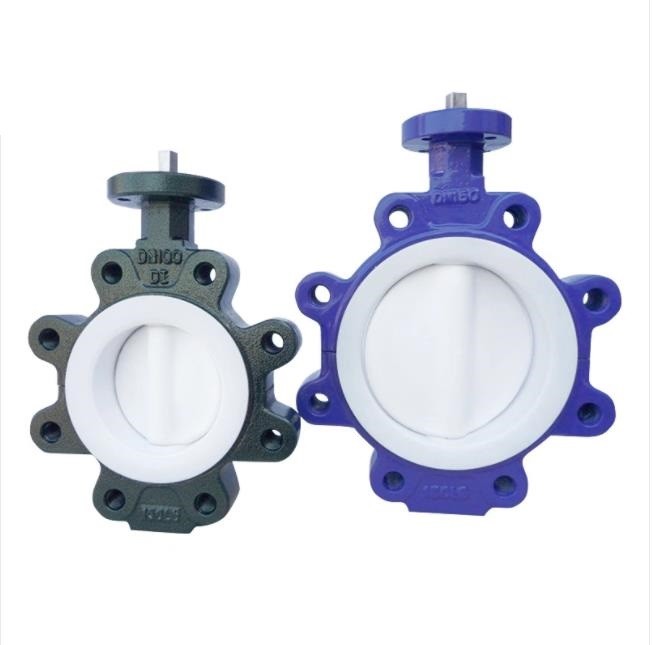 DI Body PTFE Coated Lug Butterfly Valve