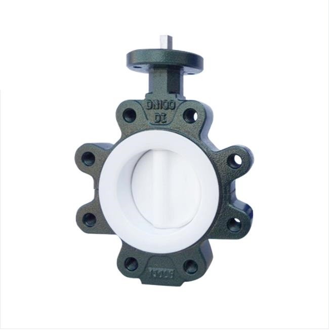 DI Body PTFE Coated Lug Butterfly Valve