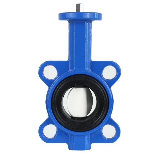 Ductile Iron Wafer Butterfly Valve Bare Stem