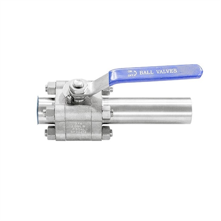 Forged Stainless Steel Ball Valve with Nipple One End