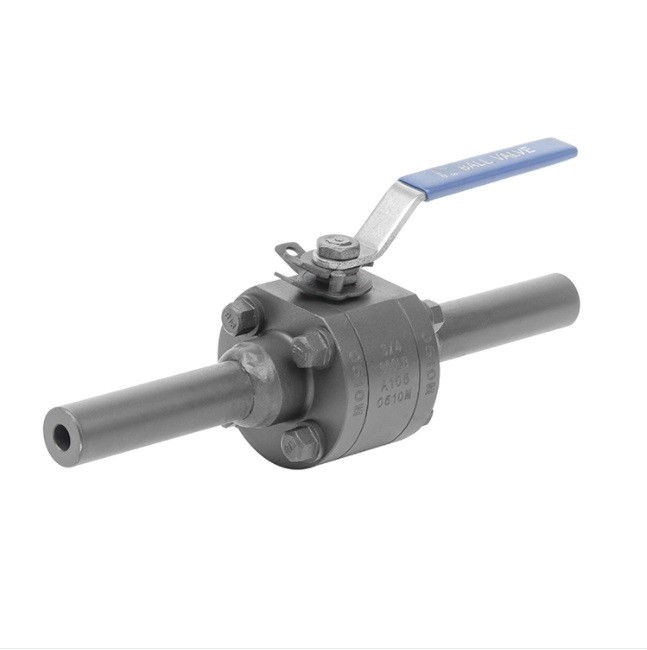 Forged Steel Round Ball Valve with Nipple Both End