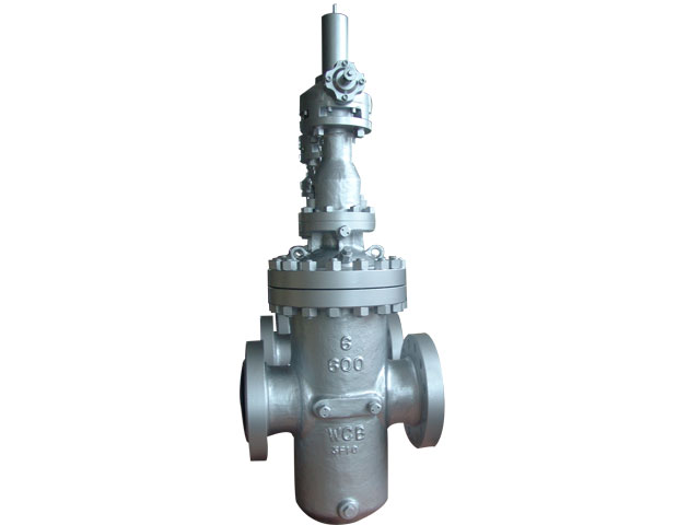 Expansion type double gate plate gate valve