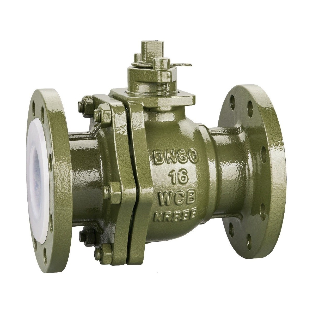 Fluorine lined ball valve