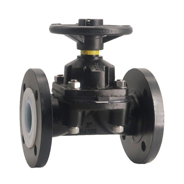 Manual British Standard Fluorine-Lined Diaphragm Valve