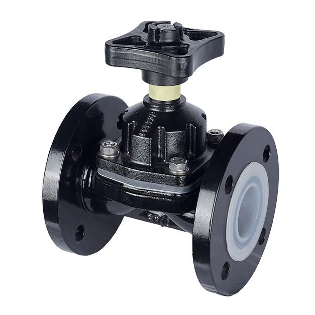 Manual British Standard Fluorine-Lined Diaphragm Valve