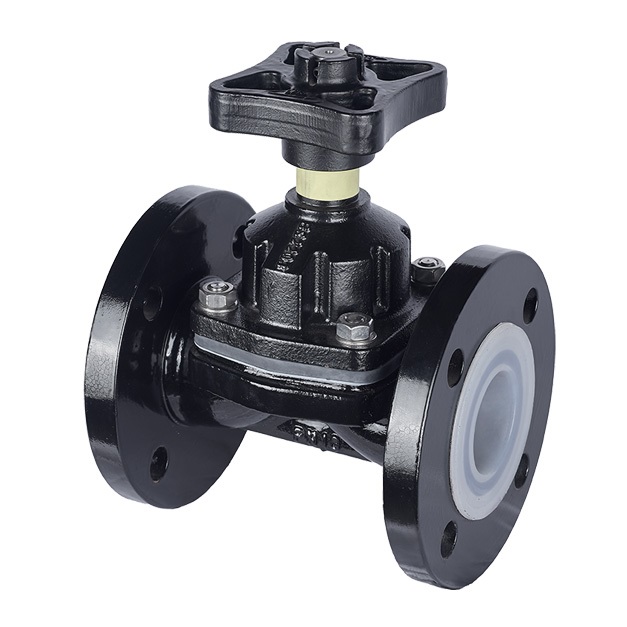 Manual British Standard Rubber Lined Diaphragm Valve