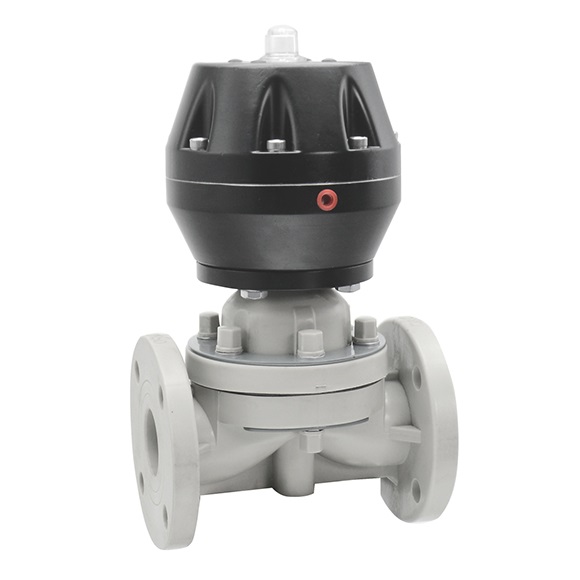 Pneumatic PPH Flange Diaphragm Valve