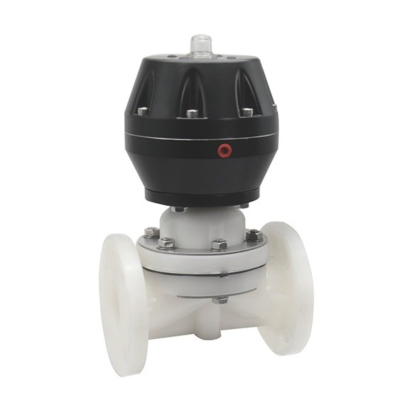 Pneumatic PVDF Flange Diaphragm Valve