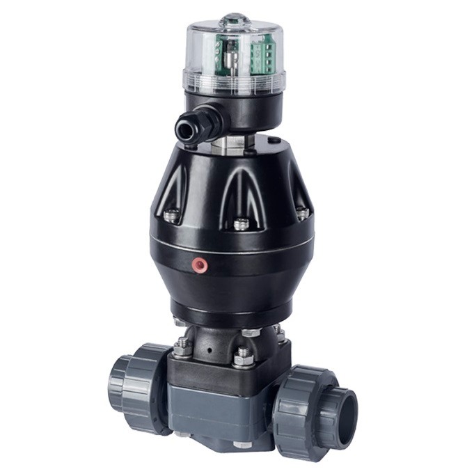 Pneumatic UPVC Double Union Diaphragm Valve